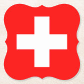 Flagge Schweiz (Schweiz) Untersetzer (Vorderseite)