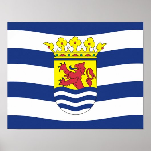 Flagge Seelands Poster (Vorne)