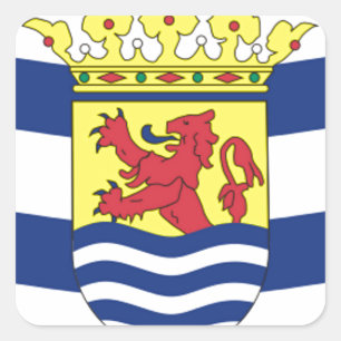 Flagge Seelands Quadratischer Aufkleber