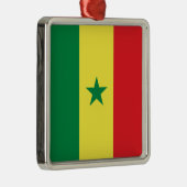 Flagge Senegals (Afrika) Ornament Aus Metall (Rechts)