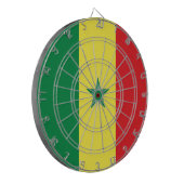 Flagge Senegals Dartscheibe (Vorderseite Links)