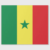 Flagge Senegals Geschenkpapier (Flach)