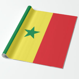 Flagge Senegals Geschenkpapier