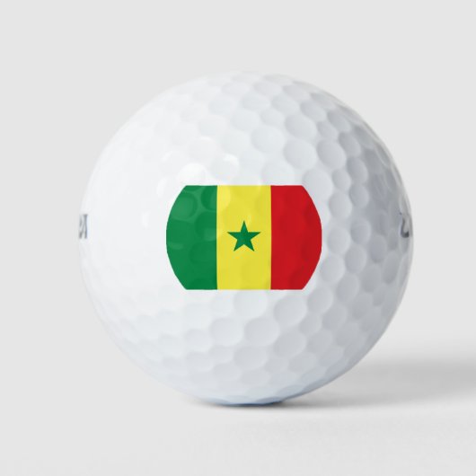 Flagge Senegals Golfball (Vorderseite)