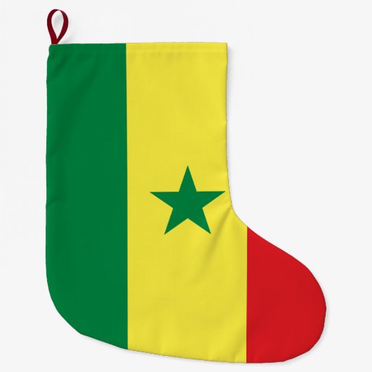 Flagge Senegals Großer Weihnachtsstrumpf (Vorderseite)
