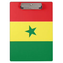 Flagge Senegals Klemmbrett
