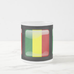 Flagge Senegals Mattglastasse