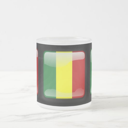Flagge Senegals Mattglastasse (Mittel)