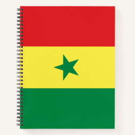 Flagge Senegals Notizblock