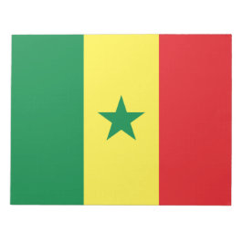 Flagge Senegals Notizblock