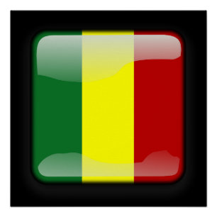 Flagge Senegals Poster