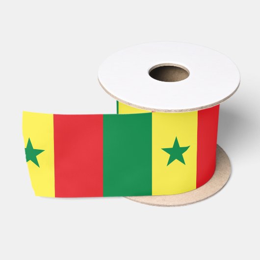 Flagge Senegals Satinband (Spule)