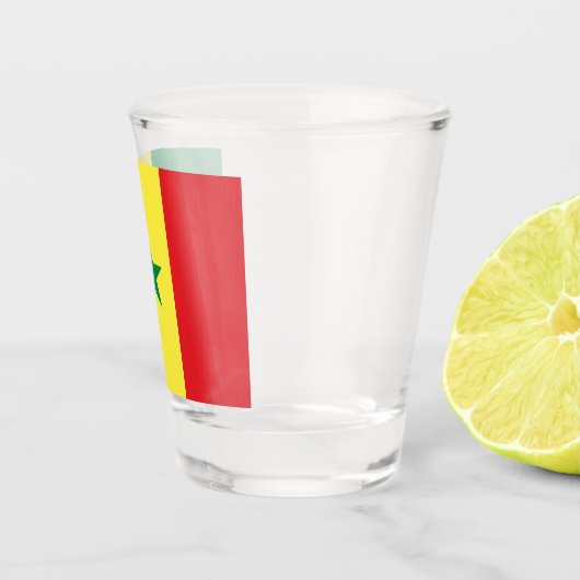 Flagge Senegals Schnapsglas (Rechts)