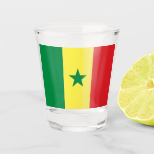 Flagge Senegals Schnapsglas