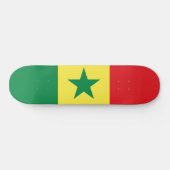 Flagge Senegals Skateboard (Horizontal)