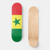 Flagge Senegals Skateboard (Vorderseite)