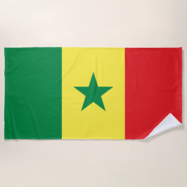 Flagge Senegals Strandtuch