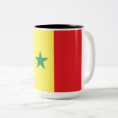 Flagge Senegals Zweifarbige Tasse (VorderseiteRechts)