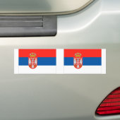 Flagge Serbien Autoaufkleber (Auf Auto)