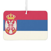 Flagge Serbien Autolufterfrischer (Rückseite)