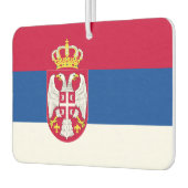 Flagge Serbien Autolufterfrischer (Links)