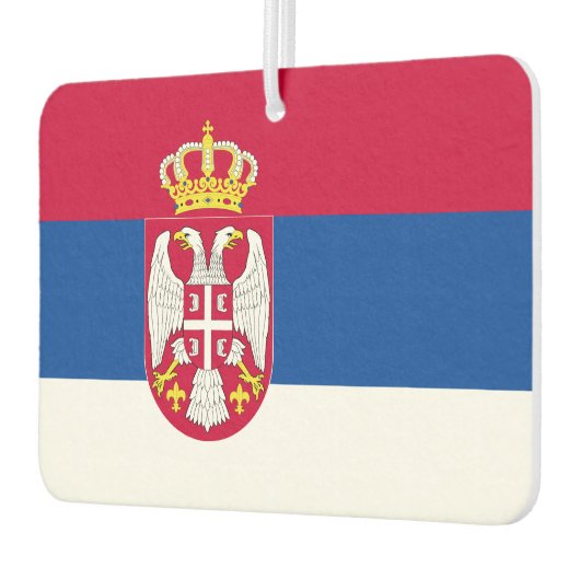 Flagge Serbien Autolufterfrischer (Links)