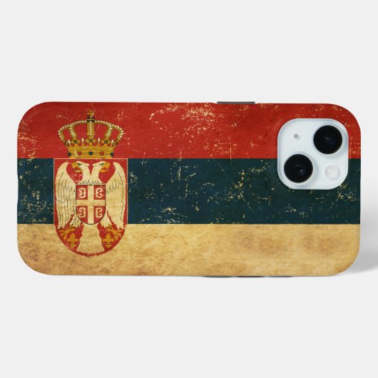 Flagge Serbien Case-Mate iPhone Hülle (Rückseite (Horizontal))