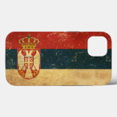 Flagge Serbien Case-Mate iPhone Hülle (Rückseite (Horizontal))