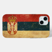 Flagge Serbien Case-Mate iPhone Hülle (Rückseite (Horizontal))