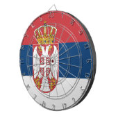 Flagge Serbien Dartscheibe (Vorderseite rechts)