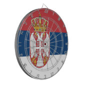 Flagge Serbien Dartscheibe (Vorderseite Links)