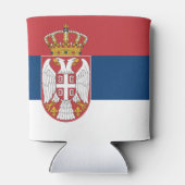 Flagge Serbien Dosenkühler (Rückseite)