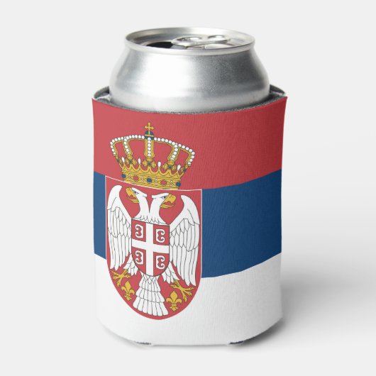 Flagge Serbien Dosenkühler (Kanne Vorderseite)