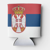 Flagge Serbien Dosenkühler (Vorderseite)