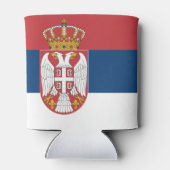 Flagge Serbien Dosenkühler (Rückseite)