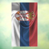 Flagge Serbien Fensteraufkleber (Blatt 3)