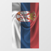 Flagge Serbien Fensteraufkleber (Blatt)