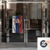Flagge Serbien Fensteraufkleber (Büro Tür)