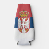 Flagge Serbien Flaschenkühler (Vorderseite)