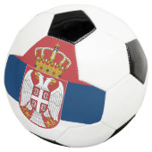 Flagge Serbien Fußball (Dreiviertel)