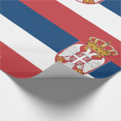Flagge Serbien Geschenkpapier (Ecke)