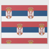 Flagge Serbien Geschenkpapier (Flach)