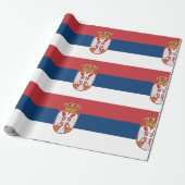 Flagge Serbien Geschenkpapier (Ungerollt)