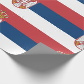 Flagge Serbien Geschenkpapier (Ecke)
