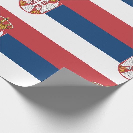 Flagge Serbien Geschenkpapier (Ecke)