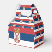 Flagge Serbien Geschenkschachtel (Rückseite)