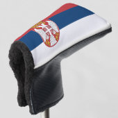 Flagge Serbien Golf Headcover (3/4 Vorderseite)