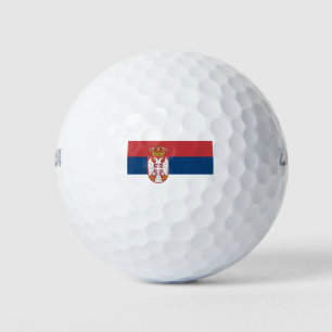 Flagge Serbien Golfball