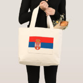 Flagge Serbien Jumbo Stoffbeutel (Vorderseite (Produkt))
