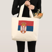 Flagge Serbien Jumbo Stoffbeutel (Vorderseite (Produkt))